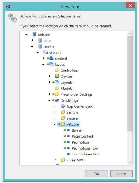 Create a Sitecore item